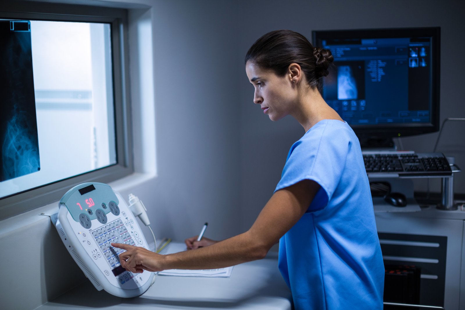 Modern diagnostic imaging equipment in a clinical imaging center